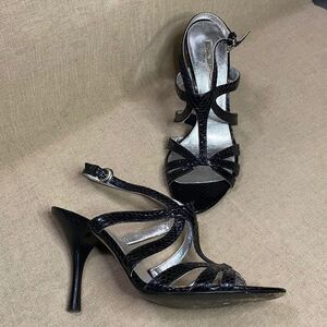 VIA SPIGA Snake EVENING Caged HEELS SZ 8